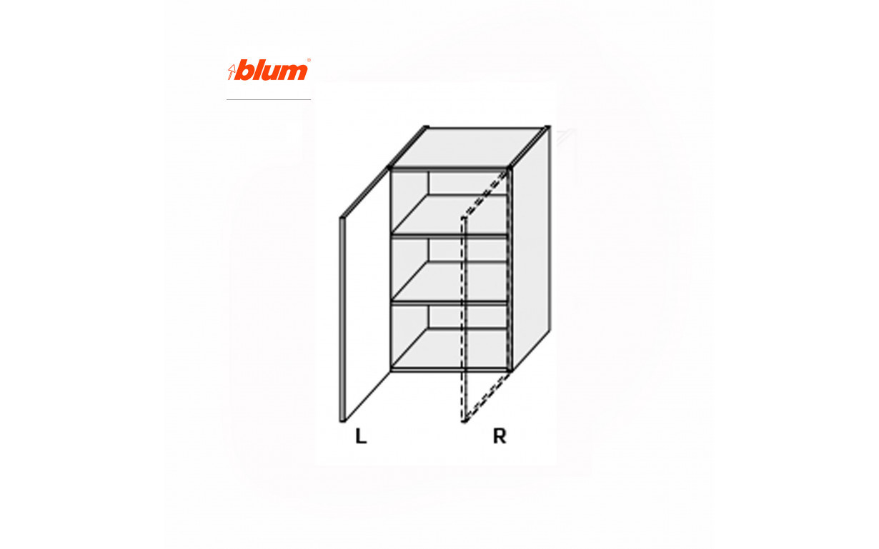 Кухонна секція Міленіум WG верхня 50В/900 1дв Pro Blum ПРАВА - Фото